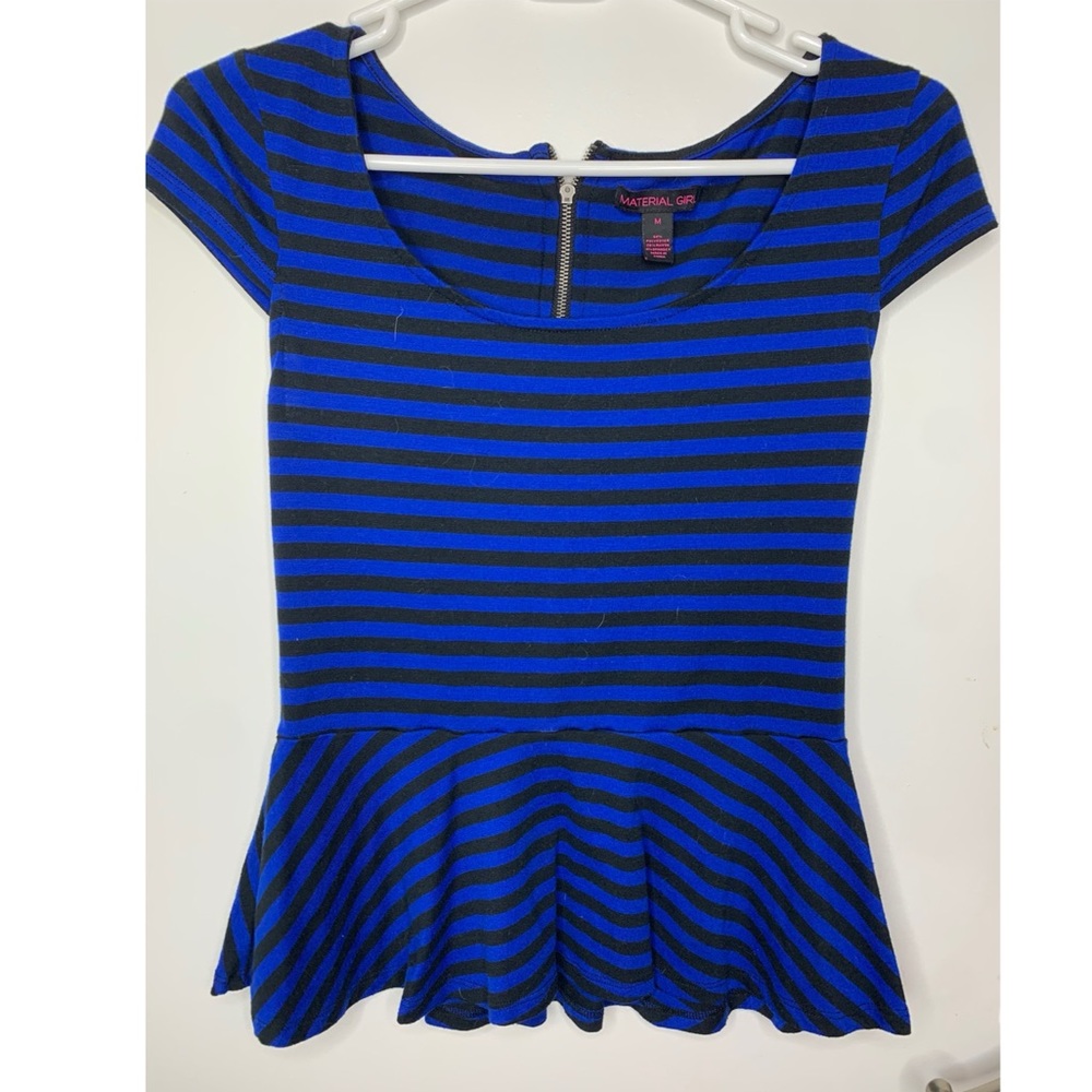 Material girl peplum top